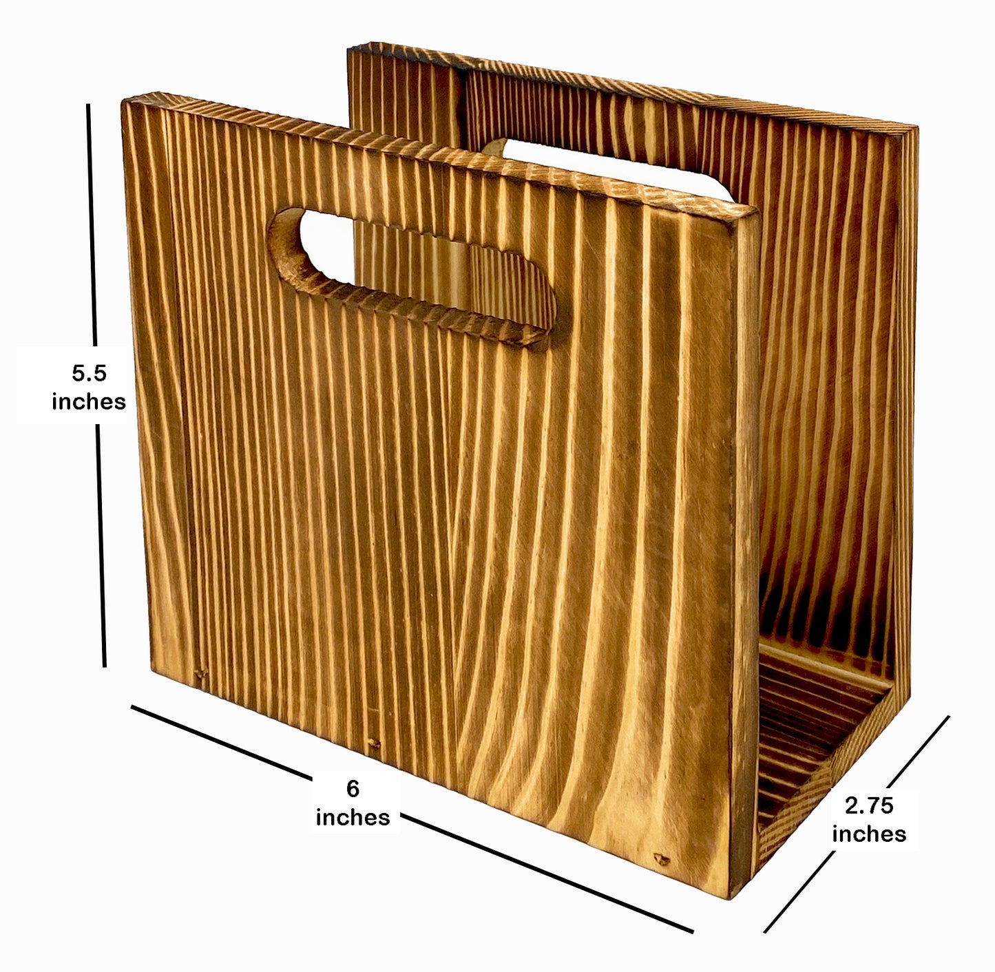 Wood Napkin Holder for Farmhouse Decoration